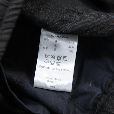 2025SS Wool Linen Wide Easy Shorts aws3-06006 3