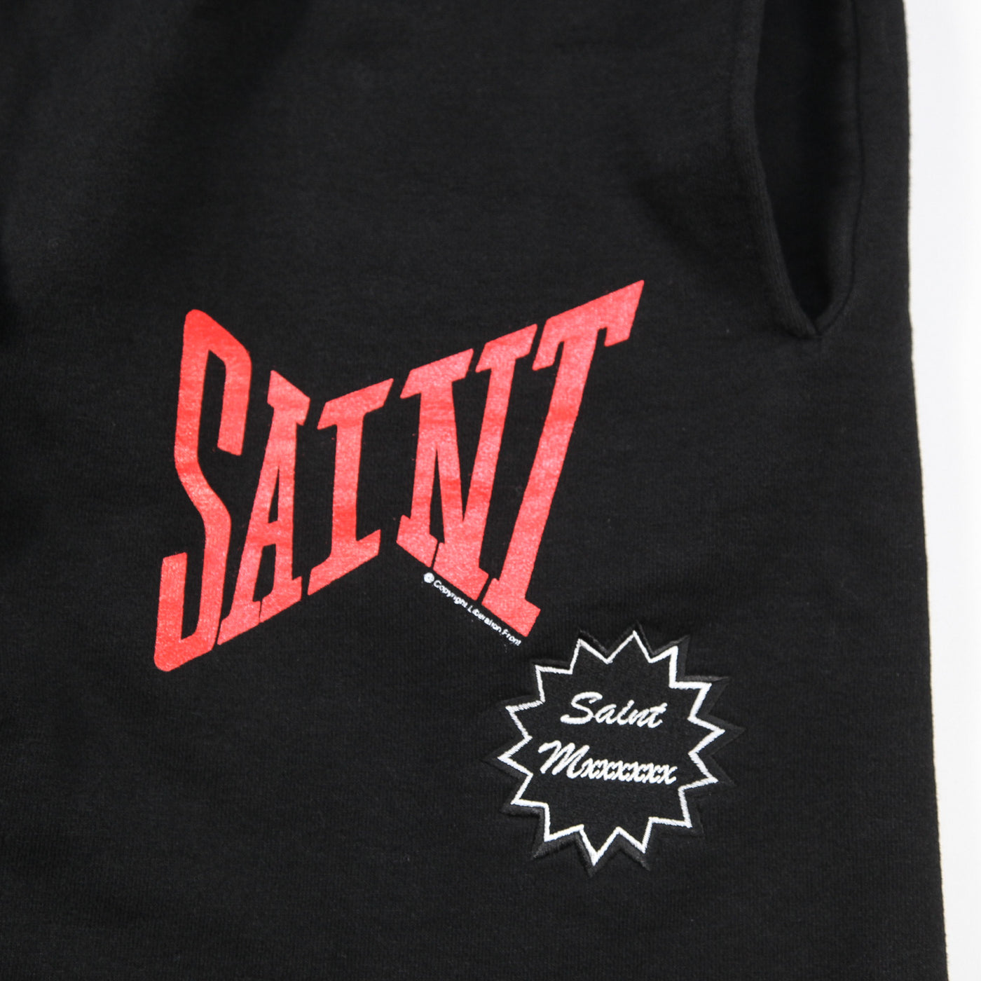 2024SS SWEAT SHORTS / SAINT / BLACK SM-YS8-0000-046 M