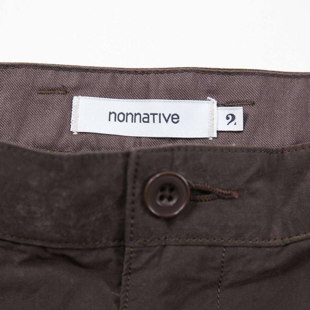 nonnative 2024AW DWELLER CHINO TROUSERS P/N SPLITTING TAFFETA NN