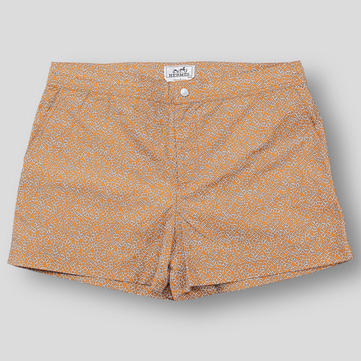 HERMES / エルメス イタリア製 チェーンプリント スイムショーツ L