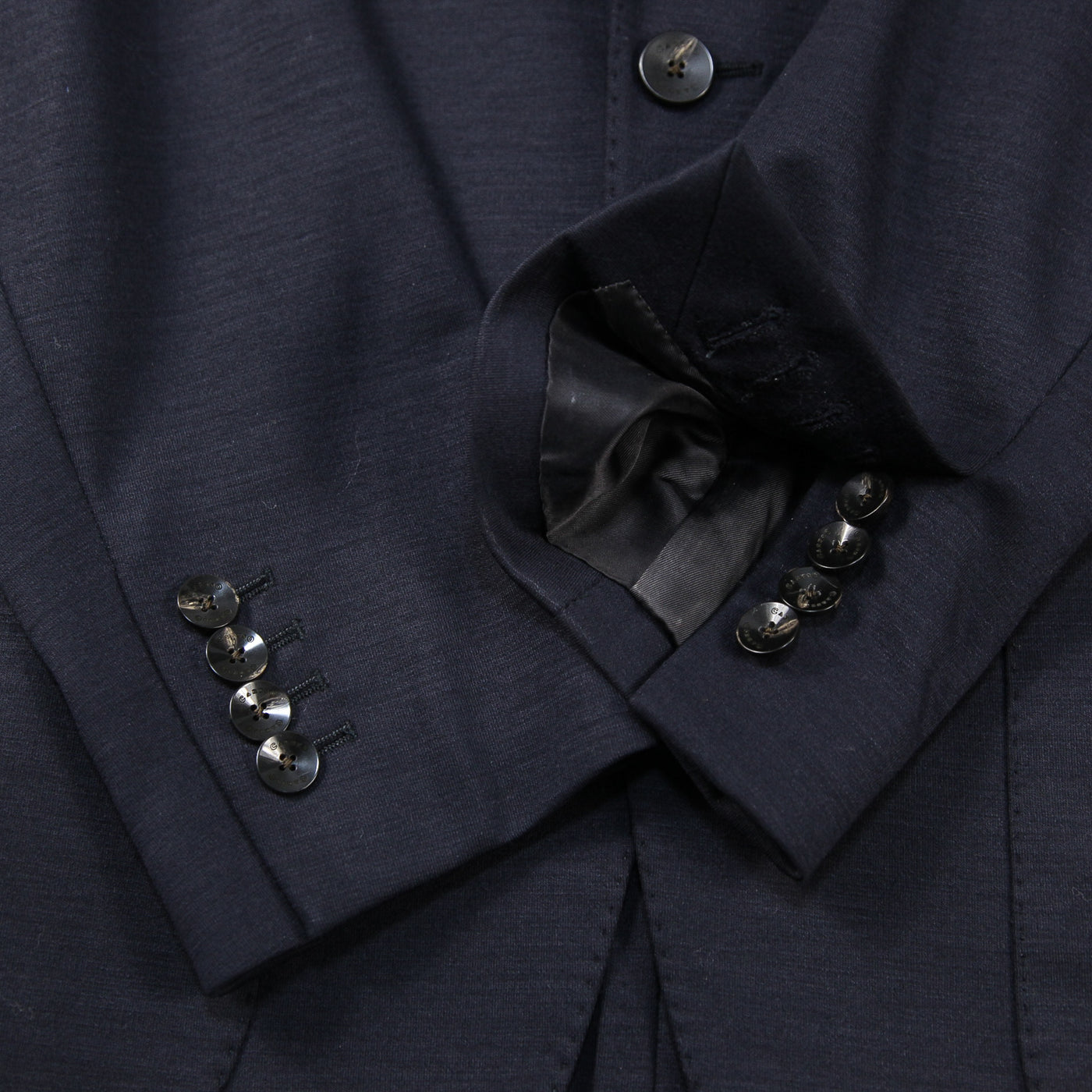 2019AW butterfly ウールジャージー ソリッド3ボタンスーツ GZS100ZJN 46