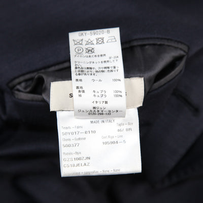 2019AW butterfly ウールジャージー ソリッド3ボタンスーツ GZS100ZJN 46