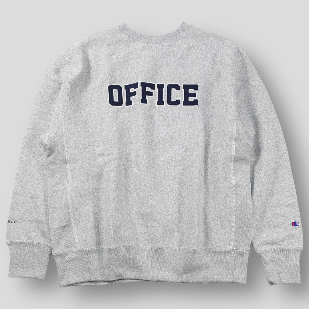 ANCHOR INC. Champion 別注 スウェット シルバーグレー 新品】ANCHOR INC. x Champion 2024AW REVERSE WEAVE OFFICE Crew