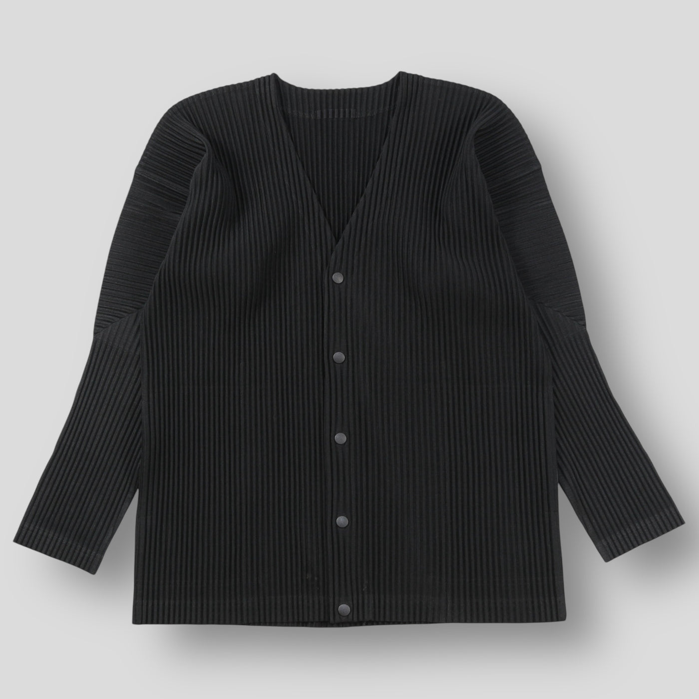 HOMME PLISSE ISSEY MIYAKE BASICS プリーツVネックカーディガン