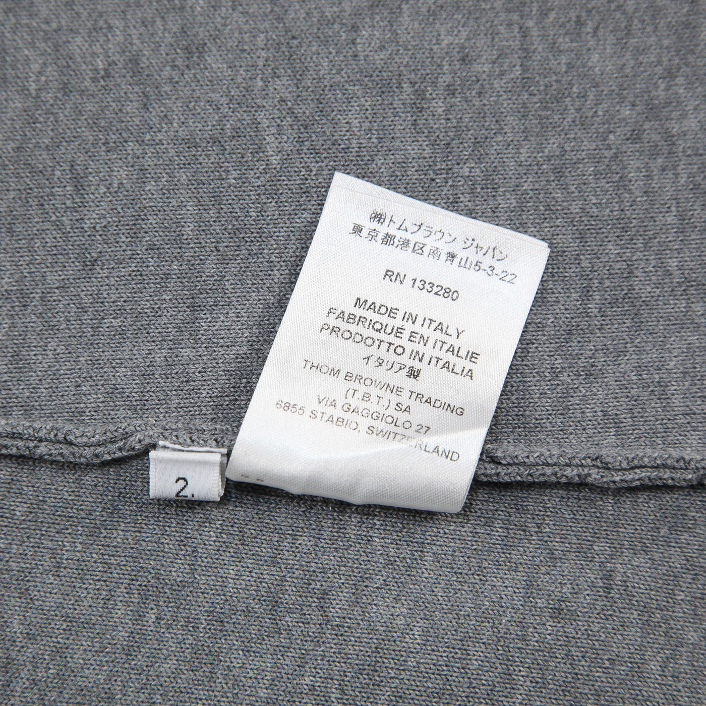 THOM BROWNE 2023SS ダブルフェイスコットン Aラインスカート FKK104A