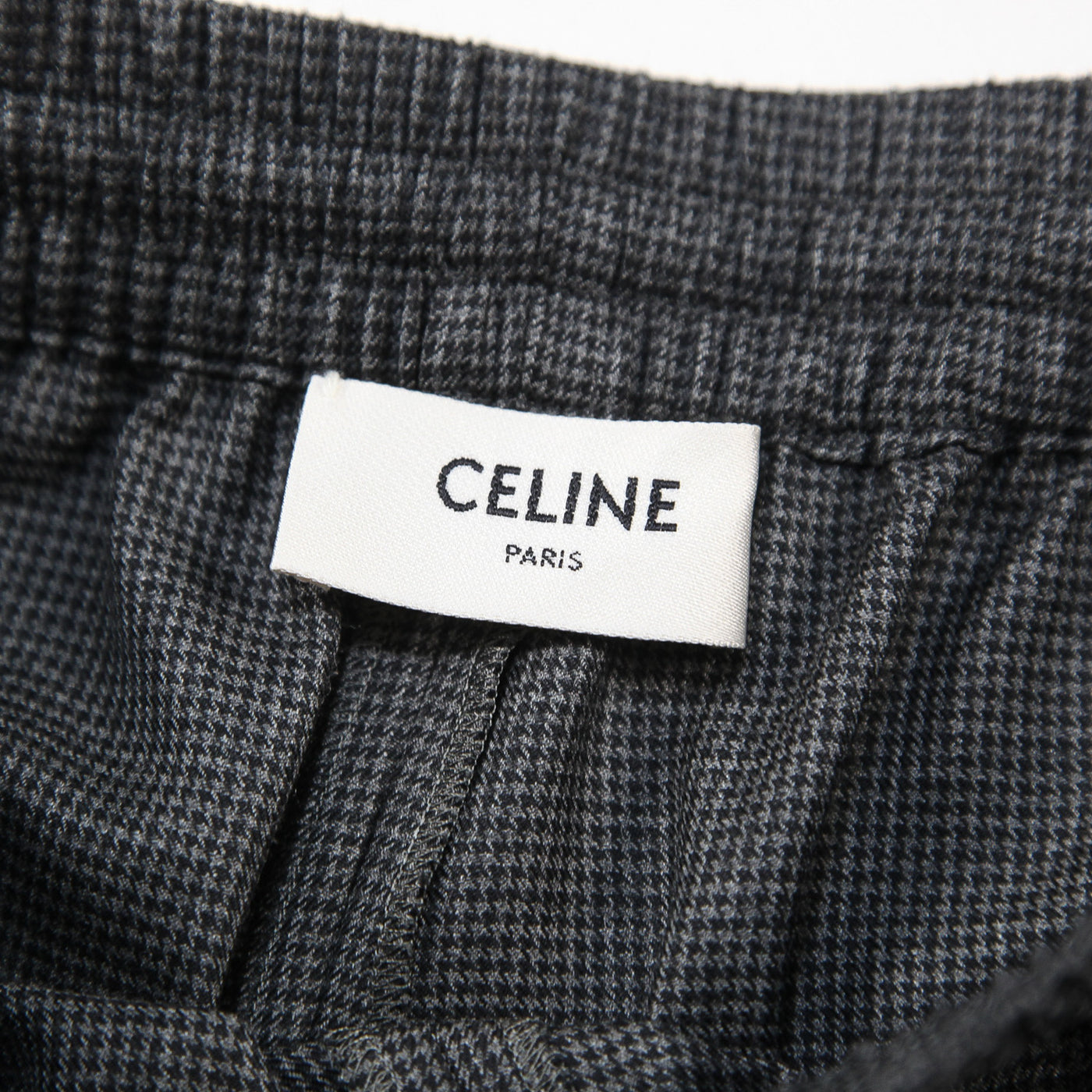 2024AW ストレート ジョギングパンツ / プリンス・オブ・ウェールズ カシミア 2P823856W.09GX 36