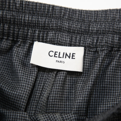 2024AW ストレート ジョギングパンツ / プリンス・オブ・ウェールズ カシミア 2P823856W.09GX 36