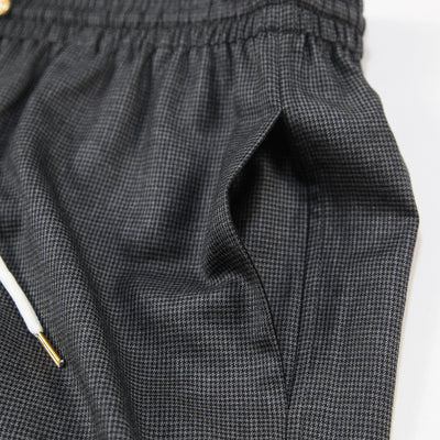 2024AW ストレート ジョギングパンツ / プリンス・オブ・ウェールズ カシミア 2P823856W.09GX 36