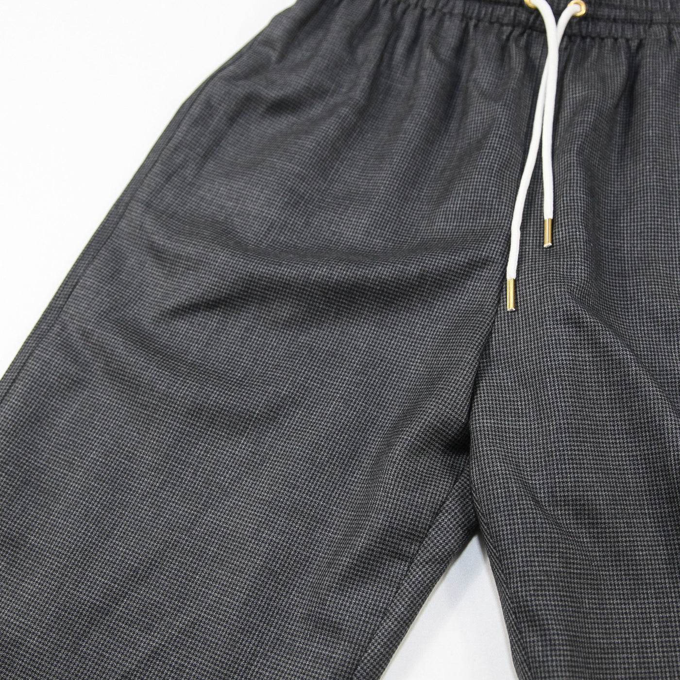 2024AW ストレート ジョギングパンツ / プリンス・オブ・ウェールズ カシミア 2P823856W.09GX 36