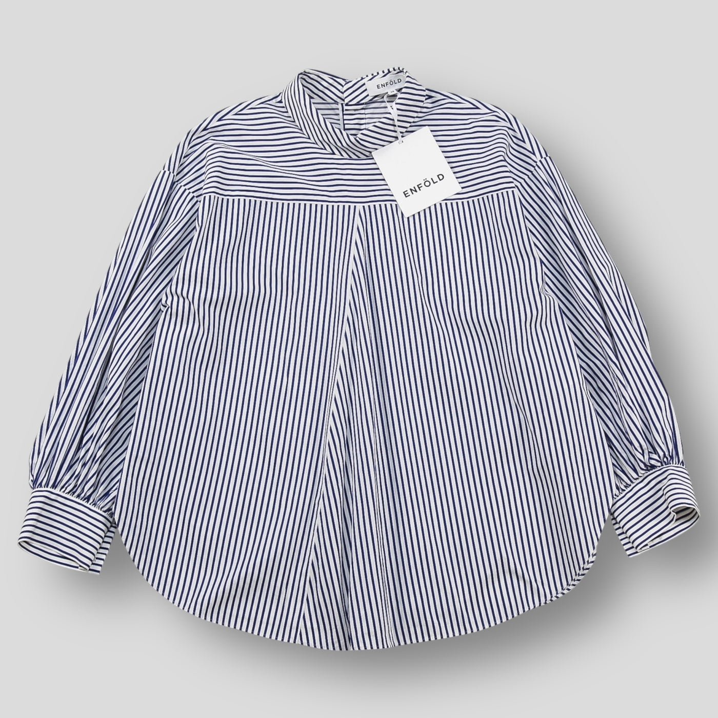 完売品 ENFOLD エンフォルド ORB PULLOVER ストライプシャツ 美品 ENFOLD 24AW ORB PULLOVER 38 ストライプシャツ - メルカリ