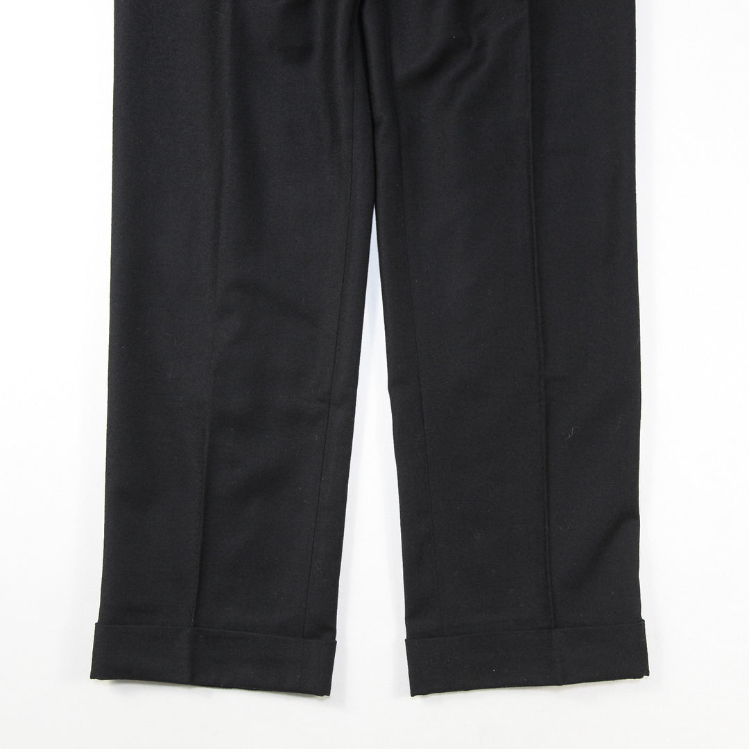 GTA SERGIO ウールサキソニー 1プリーツスラックス E26C00-C 17386 48