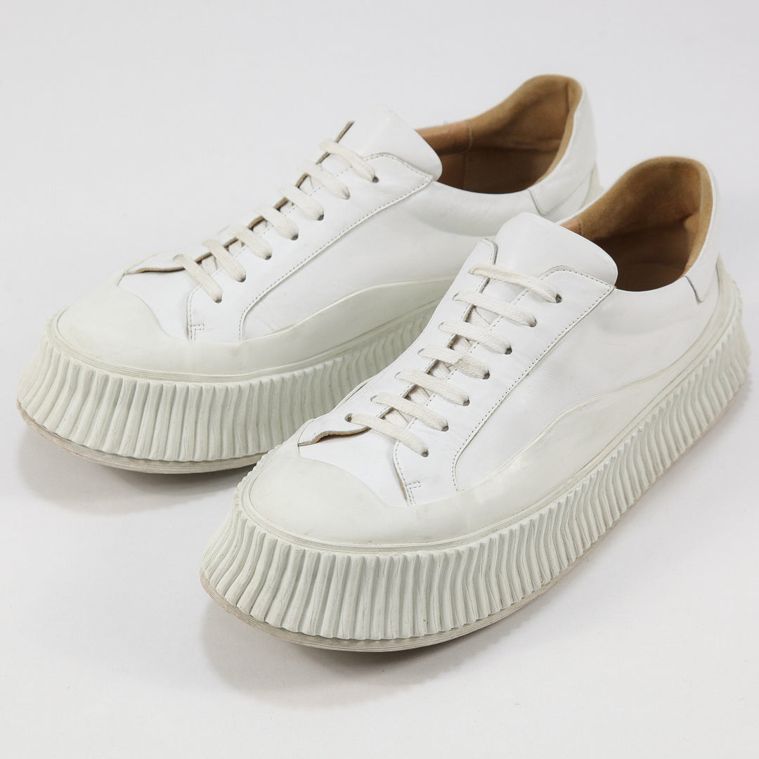 JIL SANDER / ジルサンダー レザー プラットフォーム スニーカー 43