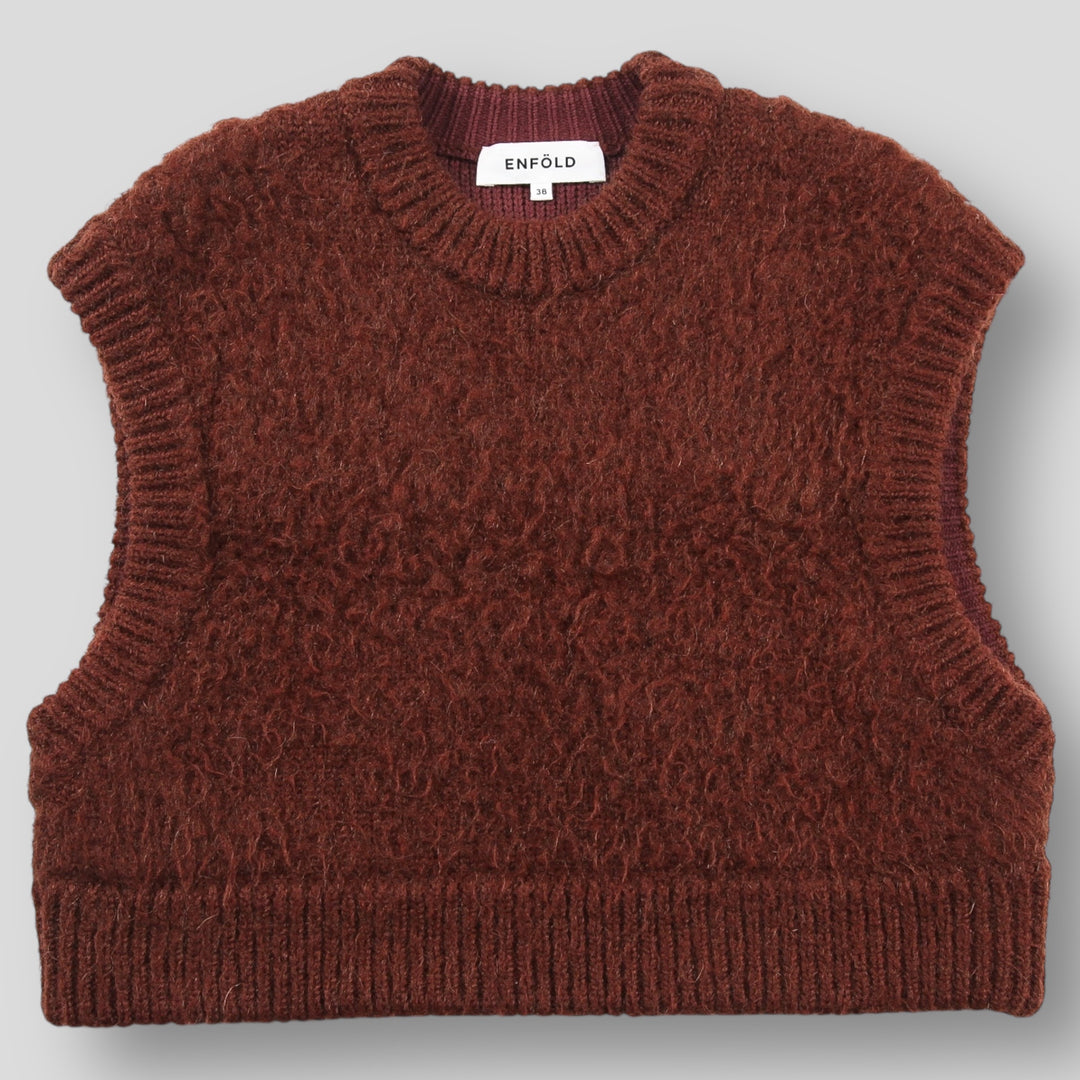 ENFOLD / エンフォルド 2024AW CROPPED VEST 300HA170-2260 38 – SHAFT