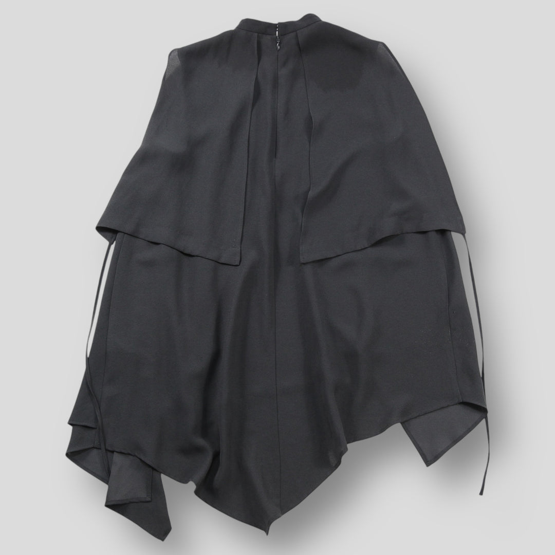 ENFOLD / エンフォルド 2022AW PEジョーゼット アシンメタック タンク
