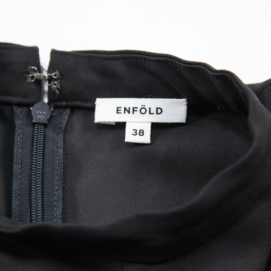 【新品】  ENFOLD / エンフォルド | PEジョーゼット アシンメタックTANK TOP ブラウス | 38 | ブラック | レディース 未使用】ENFOLD PEジョーゼット アシンメタック タンクトップ - メルカリ