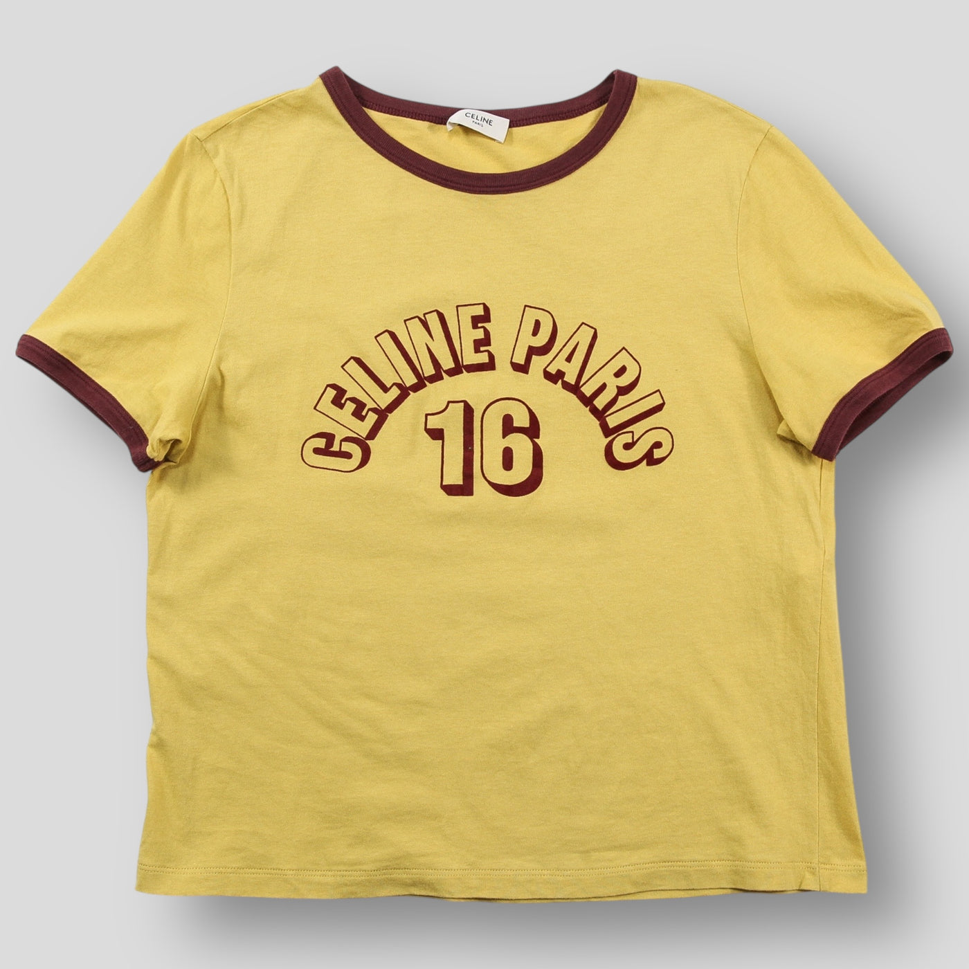 CELINE セリーヌ 20SS CELINE PARIS 16 リンガーTシャツ / コットン