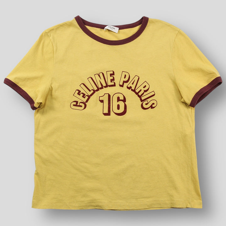CELINE セリーヌ 20SS CELINE PARIS 16 リンガーTシャツ / コットン
