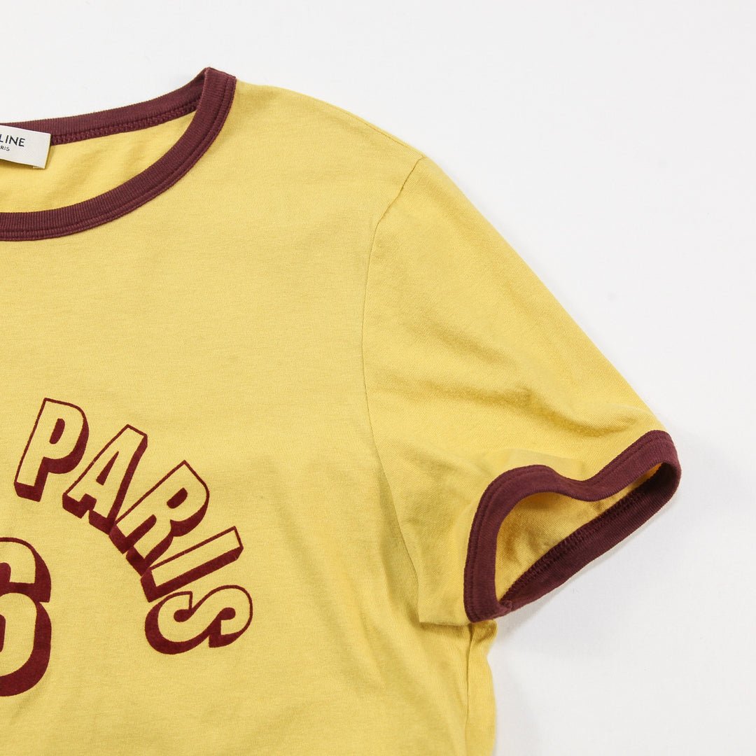 CELINE セリーヌ 20SS CELINE PARIS 16 リンガーTシャツ / コットン