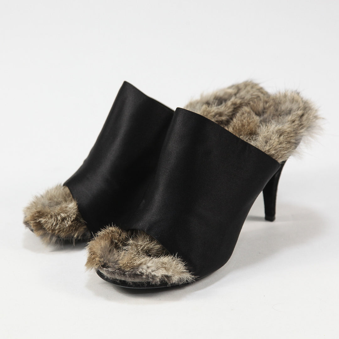 CELINE / セリーヌ 2010AW フィービー期 ファーライナー サテン