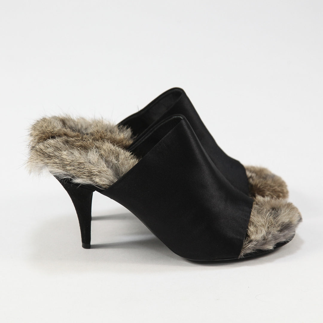 CELINE / セリーヌ 2010AW フィービー期 ファーライナー サテン