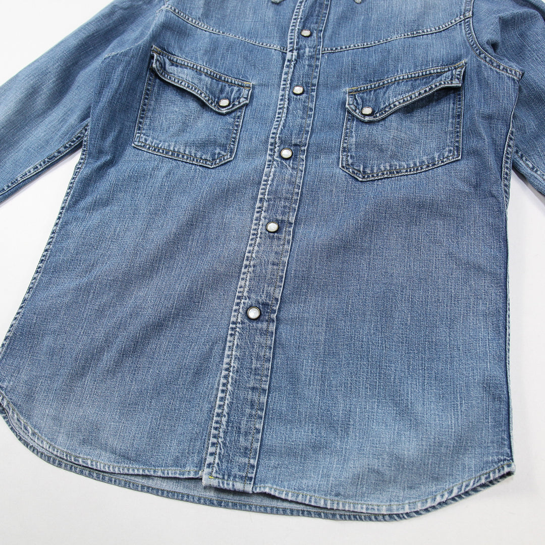 Levi's / リーバイス 復刻 ロングホーン デニム ウエスタンシャツ 36