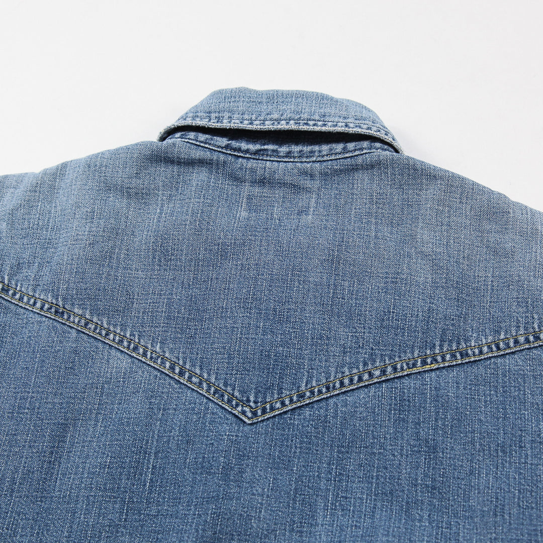 Levi's / リーバイス 復刻 ロングホーン デニム ウエスタンシャツ 36