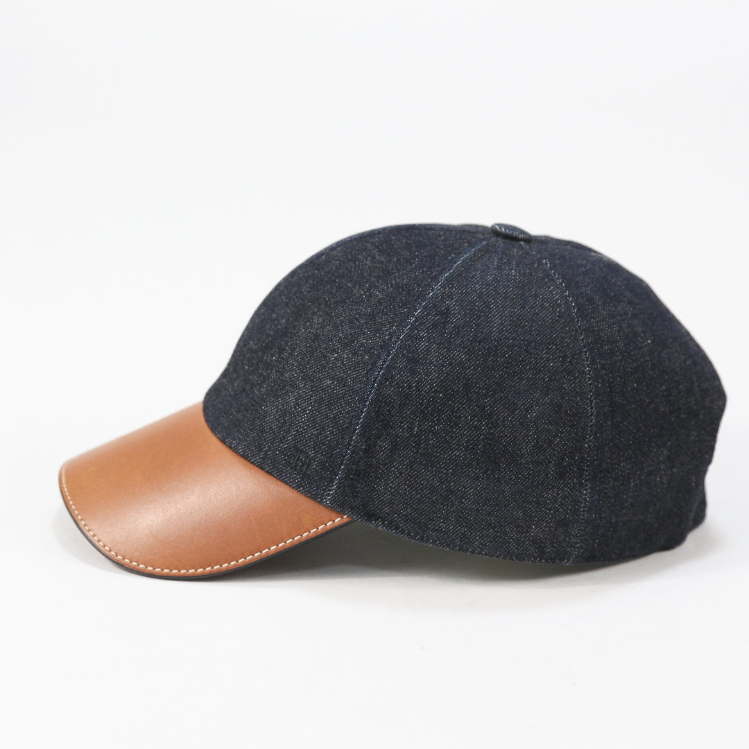 HERMES / エルメス フランス製 CASQUETTE ライリー デニム 6パネル