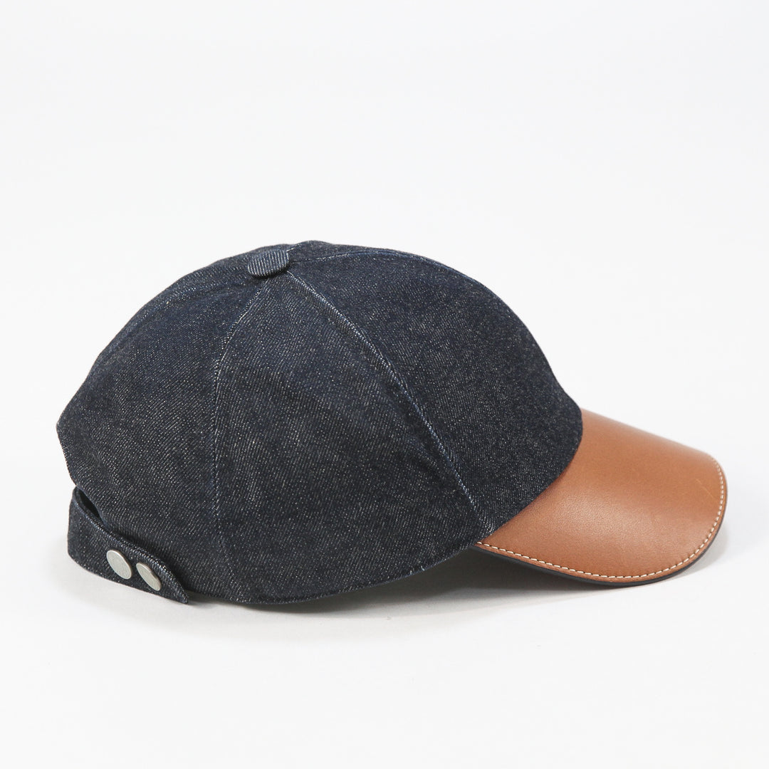 HERMES / エルメス フランス製 CASQUETTE ライリー デニム 6パネル