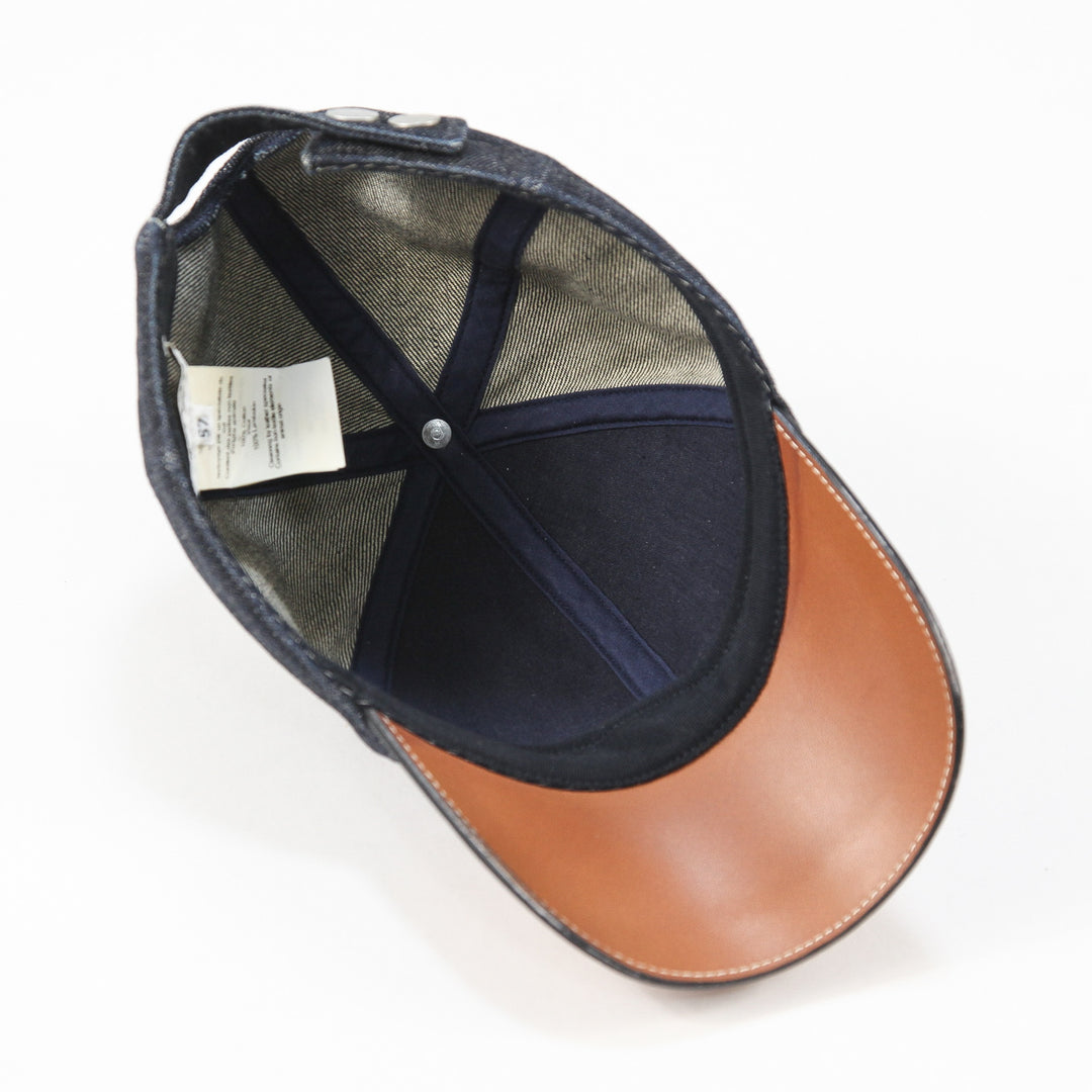 HERMES / エルメス フランス製 CASQUETTE ライリー デニム 6パネル