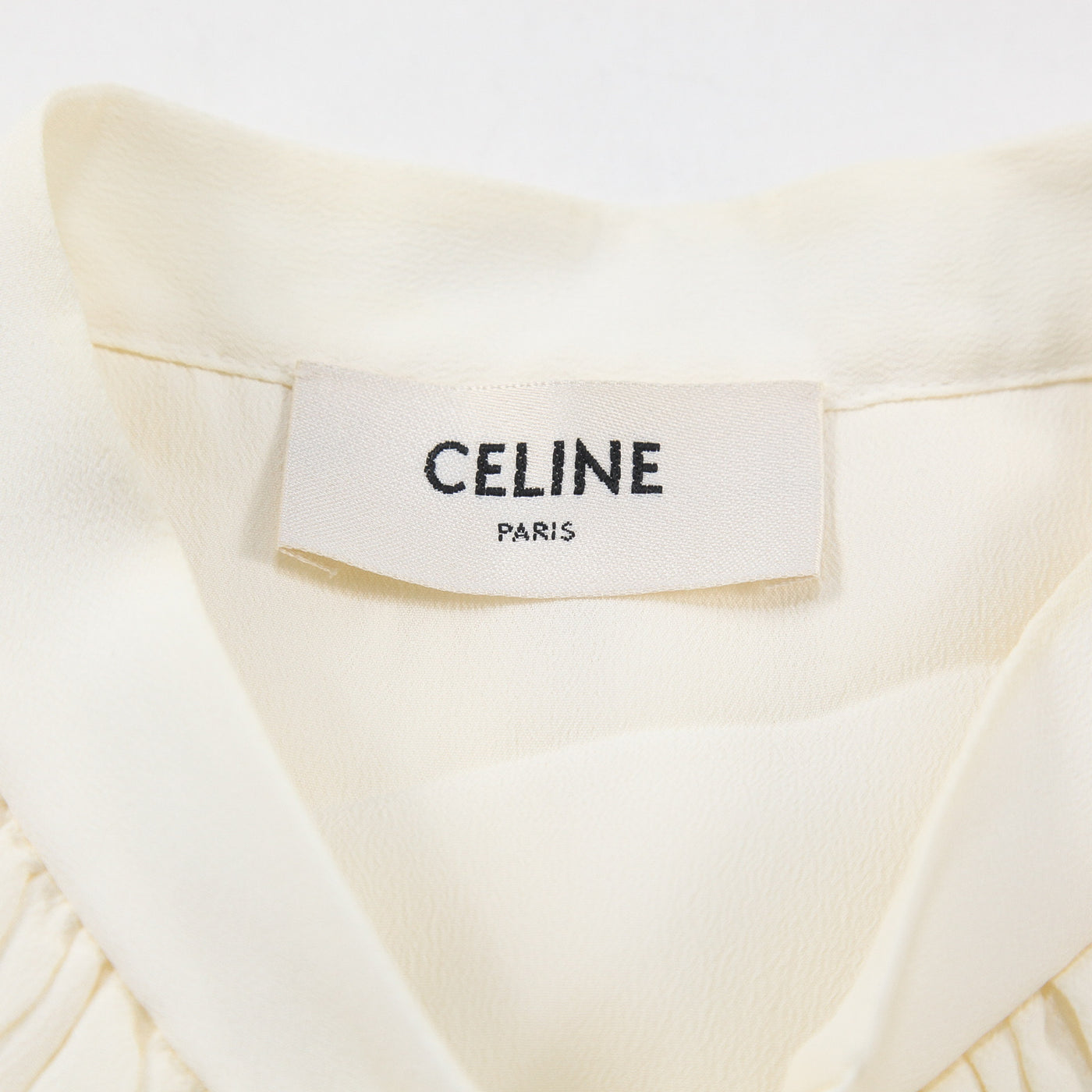CELINE セリーヌ 2020SS ラヴァリエール フリルカラー ブラウス