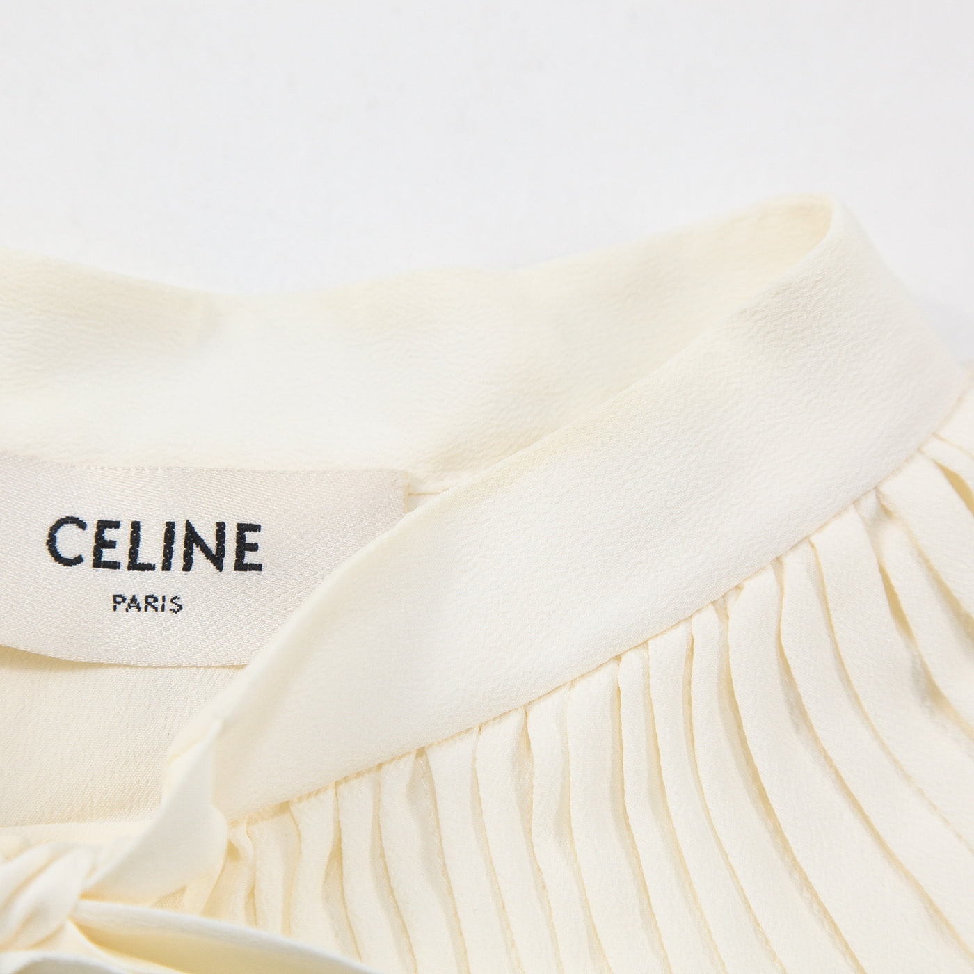 CELINE セリーヌ 2020SS ラヴァリエール フリルカラー ブラウス