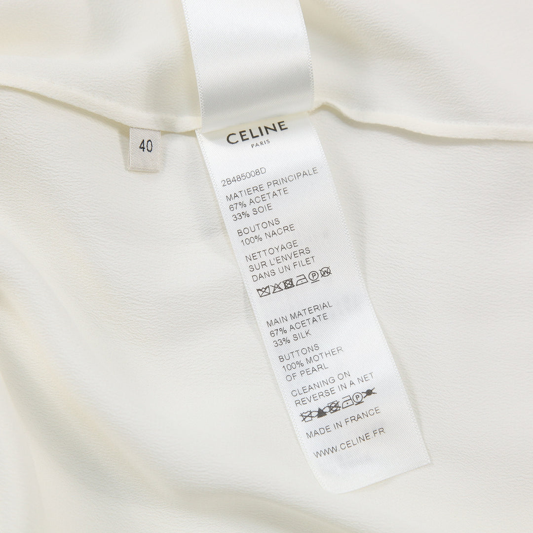 CELINE セリーヌ 2020SS ラヴァリエール フリルカラー ブラウス