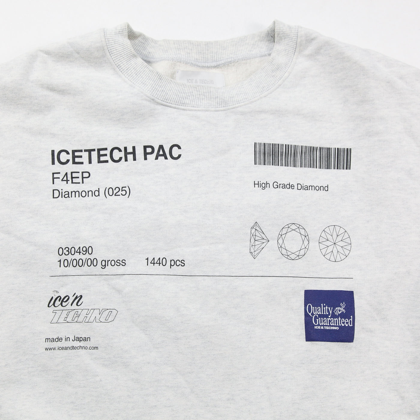 ICE & TECHNO / アイス アンド テクノ 2025AW DIAMOND PAC SWEATSHIRT