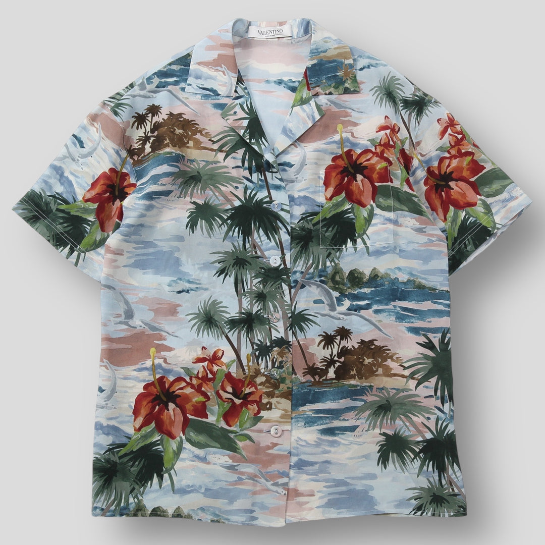 VALENTINO / ヴァレンティノ 2016SS Silk Hawaiian Shirt KB4AA00U2LJ