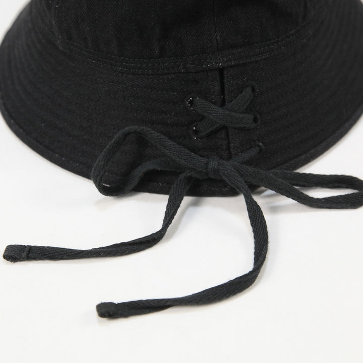 美品 UNUSED 17SS デニム レースアップハット UH0435 ブラック UNUSED / アンユーズド 2017SS DENIM LACEUP HAT UH0435 FREE – SHAFT