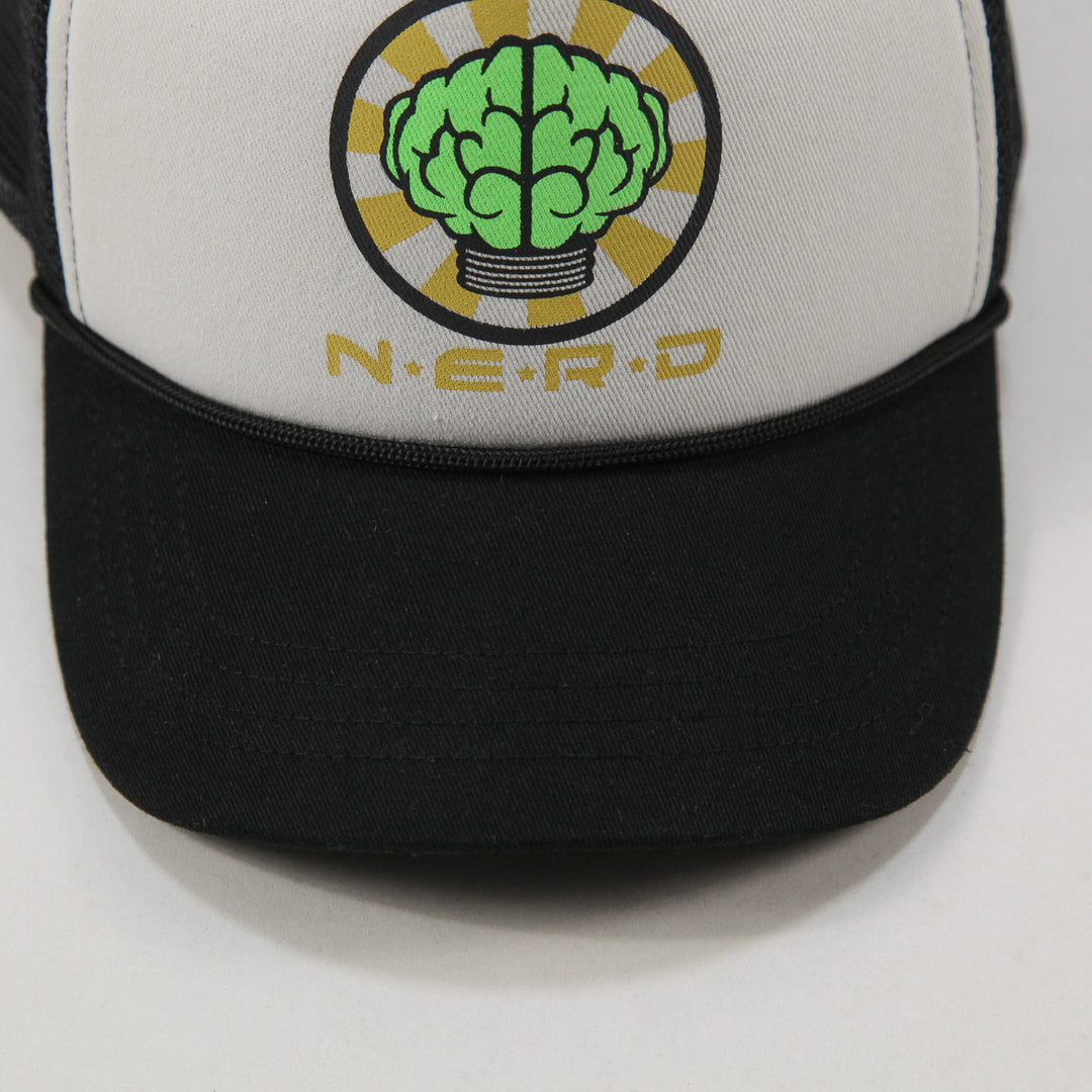 N.E.R.D 脳ロゴ キャップ ファレルウィリアムス NERD N.E.R.D / エヌイーアールディー N.E.R.D OFFICIAL TRUCKER CAP