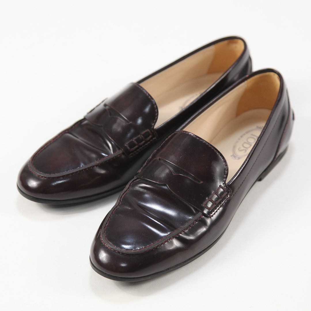 TOD'S / トッズ イタリア製 エナメル ペニーローファー 35.5 / 22.5cm