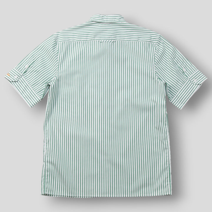 新品】MADISONBLUE 2023SS RELAXED FIT S/S SH STRIPE MB231-5018 00