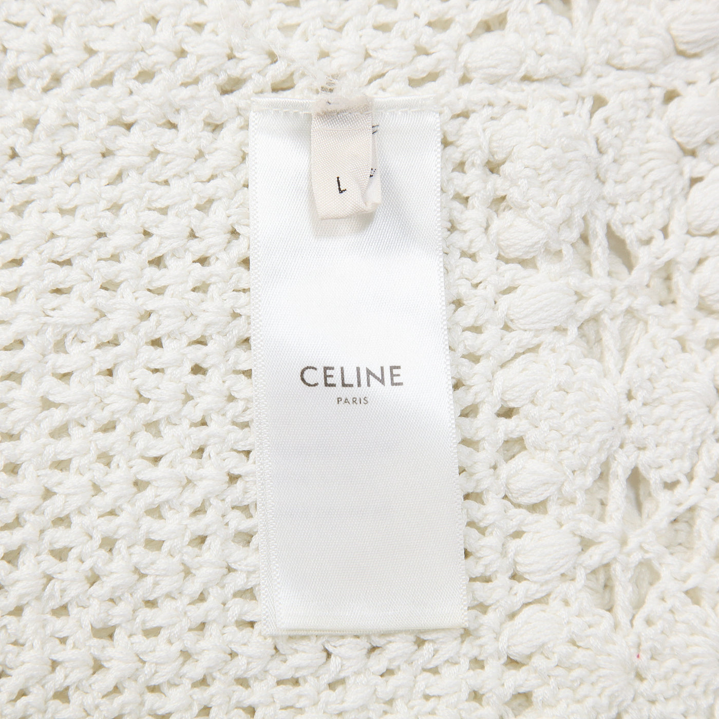 CELINE 2020SS マーガレット トップ / ハンドクロシェ コットン 