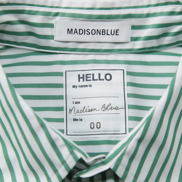 新品】MADISONBLUE 2023SS RELAXED FIT S/S SH STRIPE MB231-5018 00