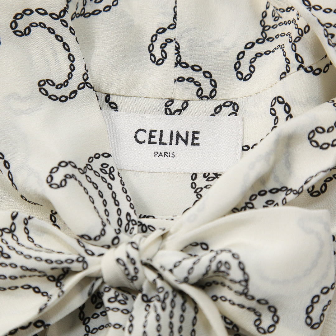 CELINE セリーヌ 2024AW ラヴァリエール ブラウス / クレープ・ド