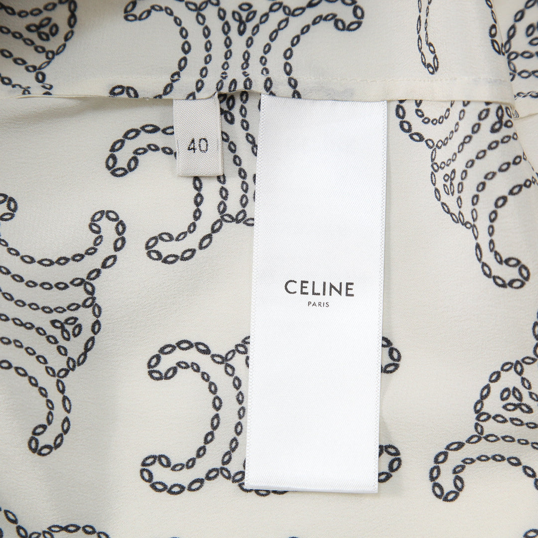 CELINE セリーヌ 2024AW ラヴァリエール ブラウス / クレープ・ド