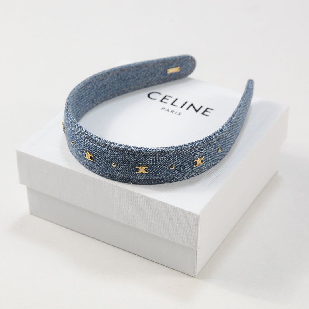 CELINE / セリーヌ 2024SS トリオンフ ヘッドバンド / コットン