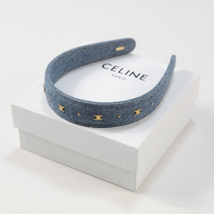 CELINE / セリーヌ 2024SS トリオンフ ヘッドバンド / コットン