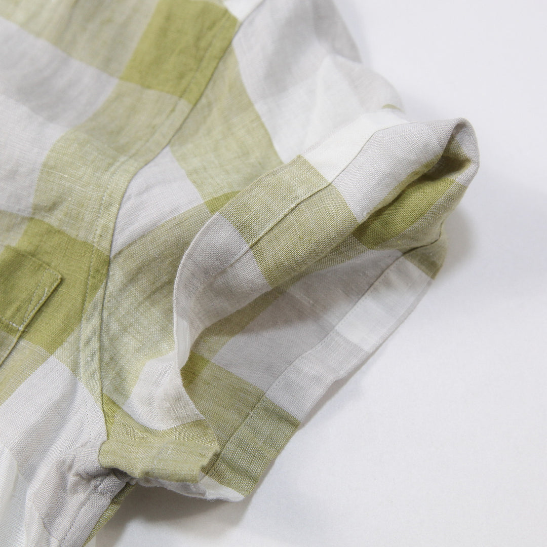 MARGARET HOWELL / マーガレットハウエル BLOCK CHECK LINEN S/S SHIRT