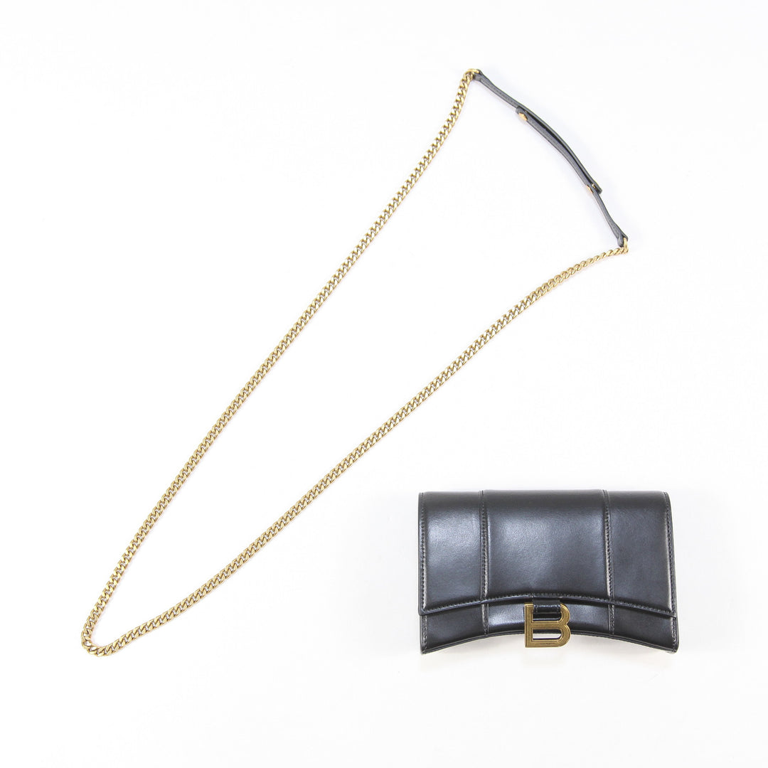 BALENCIAGA / バレンシアガ アワーグラス チェーンウォレット カーフ