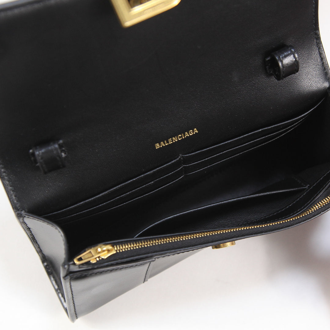 BALENCIAGA / バレンシアガ アワーグラス チェーンウォレット カーフ