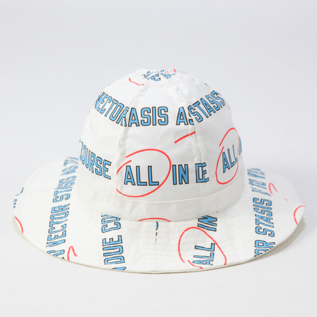 sacai x Lawrence Weiner 2018SS タイポグラフィーハット 18-03580 