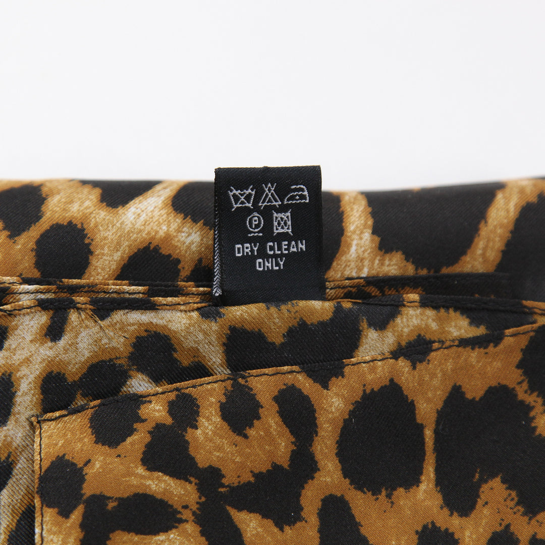 Yves Saint Laurent / イヴサンローラン イタリア製 レオパード シルク