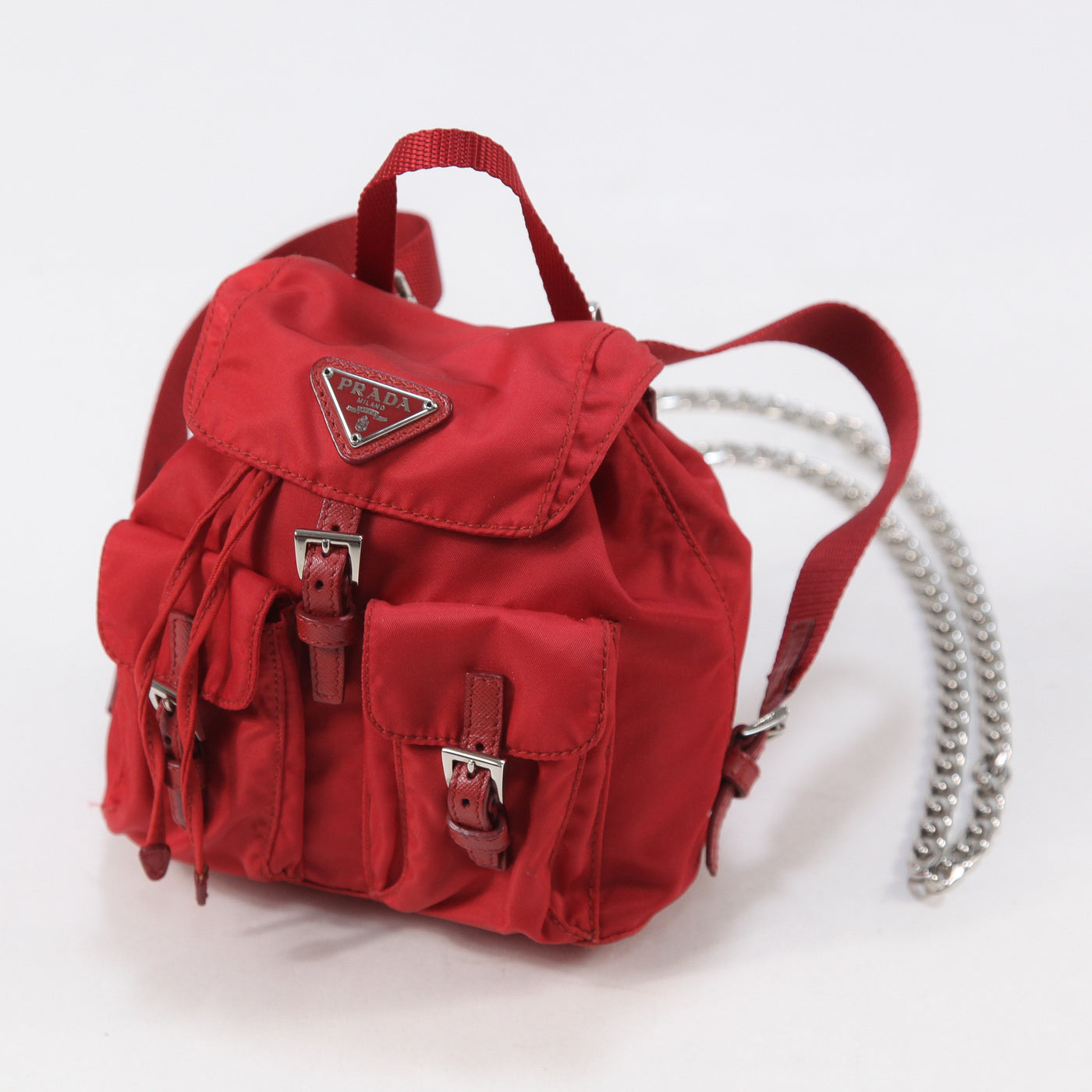 PRADA / プラダ Re-Nylon バックパック型 ミニ チェーンショルダー 